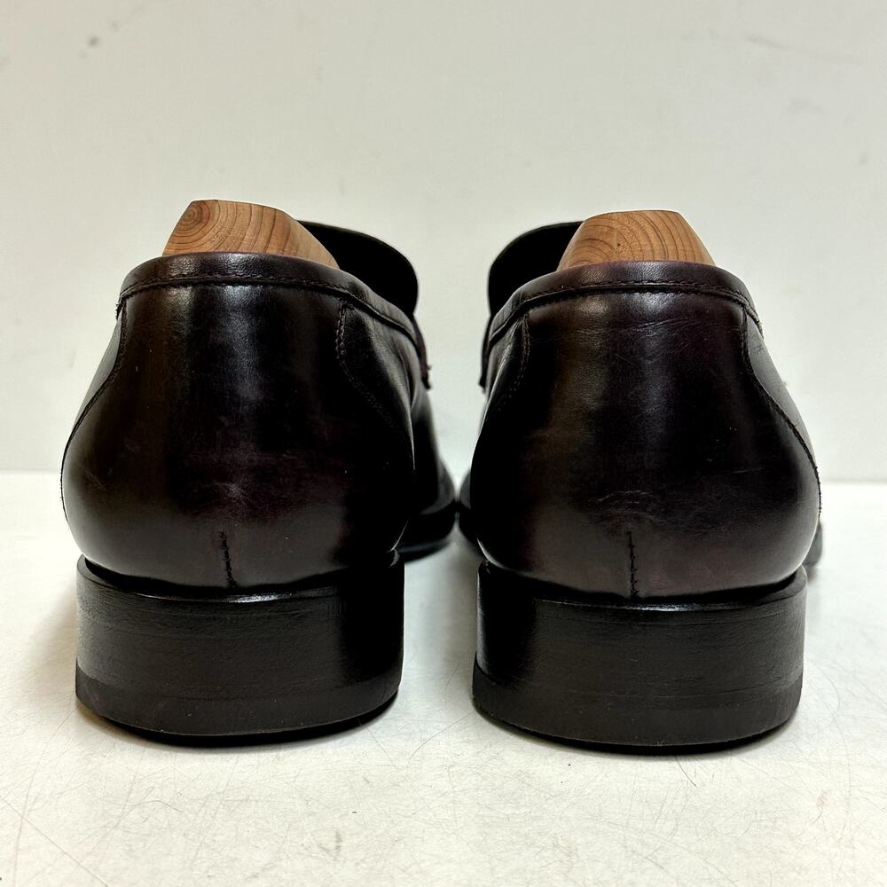 RESOLED Tom Ford Penny Loafer Burgundy Calf Made in Italy UK 9.5 US 10.5 D - Picture 7 of 12